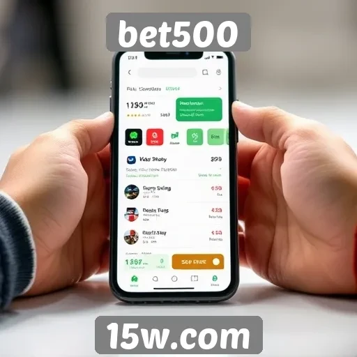 Interface do usuário do bet500 em dispositivos móveis